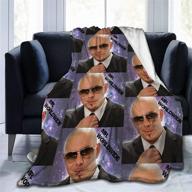 needlove flannel blanket mr worldwide pitbull logo