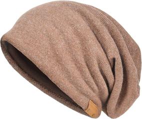 img 4 attached to VECRY Men's Slouch Beanie Skull Cap: Long Baggy Hip-Hop Hat for Winter & Summer