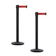 🚧 set of 2 retractable belt barrier stanchions - ccw for seamless crowd control logo