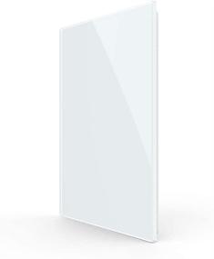 img 3 attached to LIVOLO Blank Wall Plate: 1-Gang Standard Size for Decorative Purposes Only, White Tempered Glass Panel