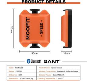 img 3 attached to Датчик скорости велосипеда Moofit - датчик скорости Bluetooth/ANT+ для Wahoo, Zwift, Peloton, Rouvy, Cyclemeter - iPhone/Android и велокомпьютеры.