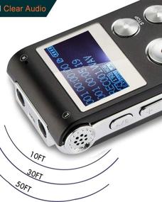 img 2 attached to 🎙️ Enhanced Digital Voice Recorder Meeting 8G - Intuitive Operation, Crystal-Clear Recording & Playback - Voice Activated - Ideal for Lectures, Portable Recording Device - Grabadora de Voz Digital