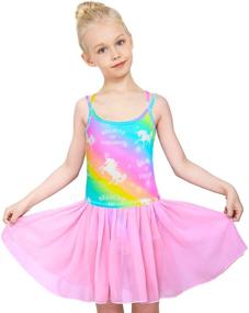 img 3 attached to 🩰 Stylish Nidoul Skirted Leotards: Trendy Gymnastics Camisole for Girls' Active Wear
