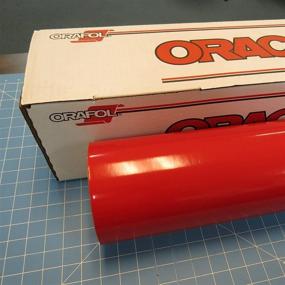 img 1 attached to High-Quality 24-Inch x 10-Foot Roll of Glossy 651 Red Vinyl by ORACAL, Ideal for Craft Cutters and Vinyl Sign Cutters