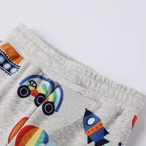 img 2 attached to Colorful and Fun: EULLA Cartoon Rainbow Drawstring Sweatpants for Boys