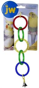 img 1 attached to 🦜 Enhance Your Small Bird's Joyful Playtime with JW Pet Company Activitoy Olympia Rings - Vibrant Colors!