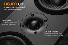 img 1 attached to NEUMI CS5 Center Channel Speaker - Dual 5-Inch Woofers, 1-Inch Tweeter - Dark Wood - Single Unit