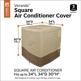 img 3 attached to Veranda Water-Resistant 34 Inch Square Air Conditioner Cover by Classic Accessories: Enhance SEO