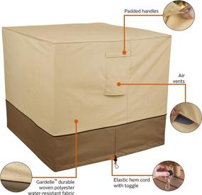 img 1 attached to Veranda Water-Resistant 34 Inch Square Air Conditioner Cover by Classic Accessories: Enhance SEO