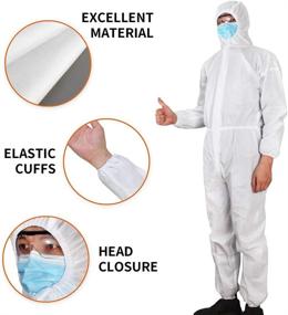 img 1 attached to Protective Coverall Breathable Disposable Infection