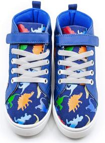 img 2 attached to GroundUp Hi Top Dinosaur Sneakers Numeric_2