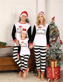 img 2 attached to 🎄 Hpoaf Couples Christmas Pajamas: Cozy Sleepwear for Festive Holidays