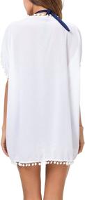 img 1 attached to 👙 Taydey Stylish Beachwear Swimsuit Trim White Women's Clothing: Fashionable Swimsuits & Chic Cover Ups