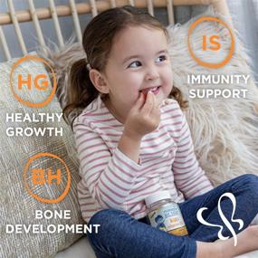 img 1 attached to 🍑 Mommy's Bliss Kids Vitamin D3 Gummies: Boost Immunity & Bone Growth, Gelatin Free, Ages 2+, Peach, Mango & Strawberry Flavors, 60-Day Supply