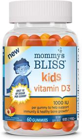 img 4 attached to 🍑 Mommy's Bliss Kids Vitamin D3 Gummies: Boost Immunity & Bone Growth, Gelatin Free, Ages 2+, Peach, Mango & Strawberry Flavors, 60-Day Supply