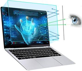 img 4 attached to 🔵 Премиум 2 шт. Защитная пленка от синего света, защита глаз для MacBook Pro 13.3 дюйма (2017-2021)