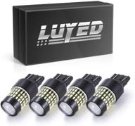 💡 luyed 900 lumens super bright led bulb with projector: ideal for back up, turn signal, brake lights – xenon white, 7440 7441 7443 7444 992 chipsets logo