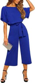 img 4 attached to 👗 QUEENIE VISCONTI Women Summer Jumpsuit: Trendy Women's Clothing for Jumpsuits, Rompers & Overalls