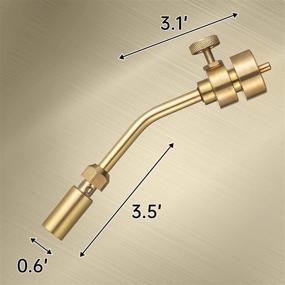 img 3 attached to 🔥 YOUDO Propane Torch Head - Brass Pencil Flame Gas Welding Torch with Flame Control - CSA Certificate - Compatible with MAPP, MAP Pro, and Propane