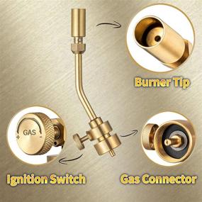 img 2 attached to 🔥 YOUDO Propane Torch Head - Brass Pencil Flame Gas Welding Torch with Flame Control - CSA Certificate - Compatible with MAPP, MAP Pro, and Propane