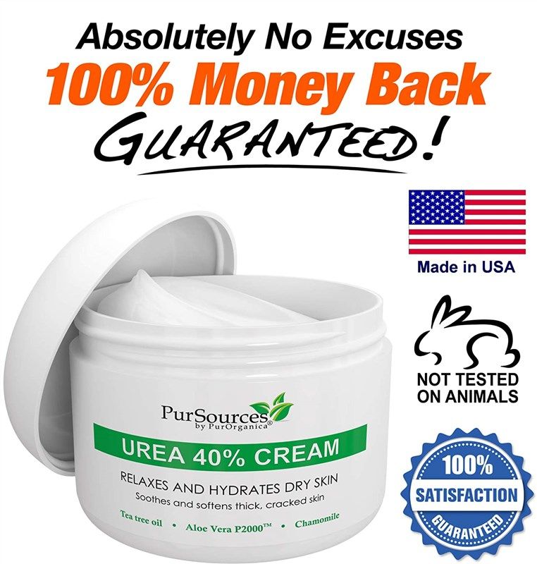 PurSources Urea 40% Foot Cream 4 oz - Best Callus Remover