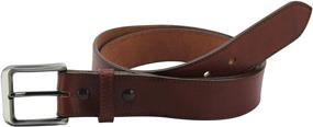 img 2 attached to Mens Black Bridle Leather Belt Men's Accessories