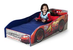 img 2 attached to 🚗 Деревянная кроватка для малышей Disney / Pixar Cars от Delta Children