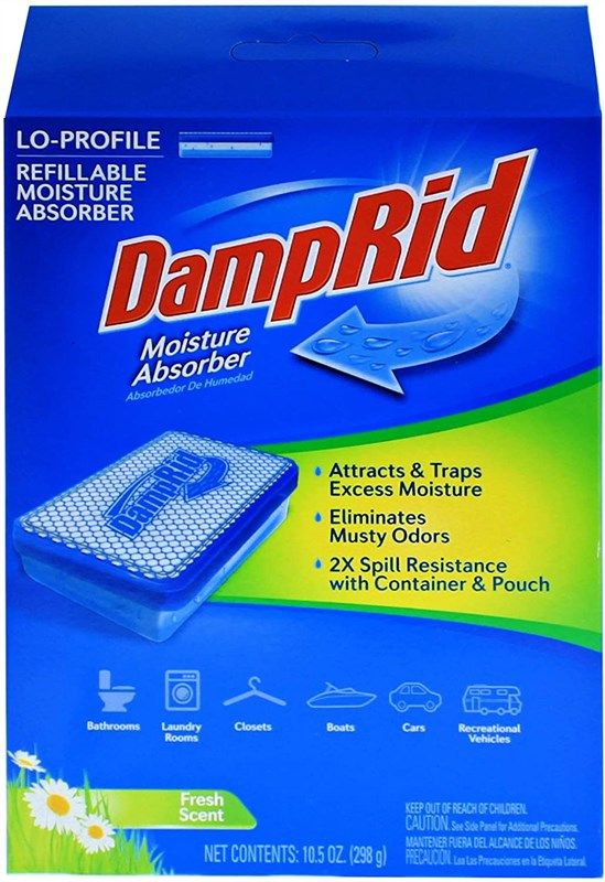 DampRid LoProfile Refillable Moisture Absorber 10.5 Oz