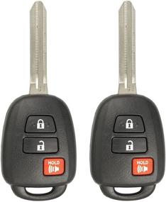 img 4 attached to Convenient Keyless Entry Solution: Keyless2Go Replacement Head Key Fob for Toyota Rav4, Highlander, Tacoma (2 Pack)