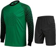 🧤 caterto men's foam padded football goalkeeper jersey shirt & pants/shorts logo