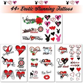 img 2 attached to Flaunt Your Sensuality with 44+ Sexy Naughty Temporary Tattoos for Women Ladies - Adult Fun for Lower Back, Legs, Arms, Butt, Stomach