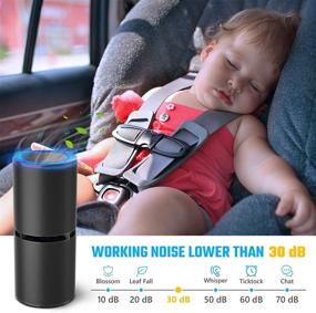 img 2 attached to 🌬️ Powerful Black Air Purifier and Ionizer: Eliminate Dust, Cigarette Smoke, and Odors, with Anion Release - Ideal for Car and Home