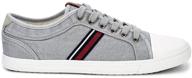 madison grey canvas shoes by ben sherman logo