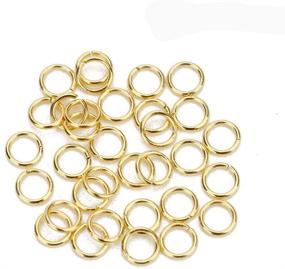 img 2 attached to 1000 Pcs Gold Plated Bead Jump Rings for Jewelry Making Kit - Royee Open Jump Wire Rings | DIY Craft Necklace, Bracelet, Pendant & Keychain Link Accessories, Key Ring (4 mm)