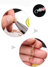 img 1 attached to 1000 Pcs Gold Plated Bead Jump Rings for Jewelry Making Kit - Royee Open Jump Wire Rings | DIY Craft Necklace, Bracelet, Pendant & Keychain Link Accessories, Key Ring (4 mm)