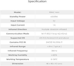 img 1 attached to 📱Топовый мини универсальный импульсный пульт RM4C: WiFi инфракрасный пульт ДУ совместим с Alexa, Google Home и приложением Broadlink.