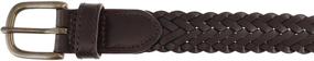 img 1 attached to Boys' Dress Casual Braided Leather Belt by Thomas Bates Dillon