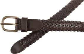 img 2 attached to Boys' Dress Casual Braided Leather Belt by Thomas Bates Dillon