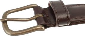 img 3 attached to Boys' Dress Casual Braided Leather Belt by Thomas Bates Dillon
