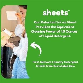 img 1 attached to 🌿 Convenient and Eco-Friendly: 50 Compostable Laundry Detergent Sheets + 40 Plastic-Free Fabric Softener Dryer Sheets (Fresh Linen, Lavender)