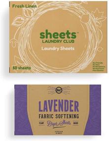 img 4 attached to 🌿 Convenient and Eco-Friendly: 50 Compostable Laundry Detergent Sheets + 40 Plastic-Free Fabric Softener Dryer Sheets (Fresh Linen, Lavender)