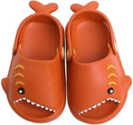 👦 cute and comfy lightweight sandals cartoon non slip slippers for boys - clogs & mules logo