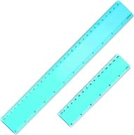 📏 green plastic measuring straight ruler логотип