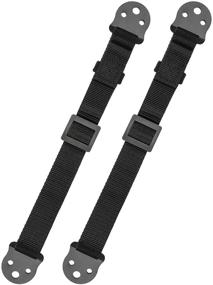 img 4 attached to PERLESMITH Heavy Duty TV Anti-tip Straps for Child Safety - Dual Screen and Furniture Safety Straps with Metal Plate - Adjustable, Earthquake Resistant TV Safety Straps (PSAS1)