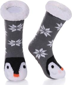 img 4 attached to 🐧 YEBING Slipper Christmas Grippers Penguin Boys' Clothing and Socks: Perfect for Festive Warmth and Style