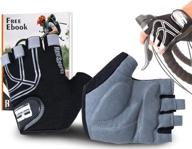 ultimate day & night riding comfort: rimsports reflective cycling gloves with superior padding, microfiber thumb towel, and fingerless design logo