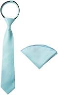 👔 boys' zipper necktie handkerchief set by spring notion - optimal accessories for neckties logo