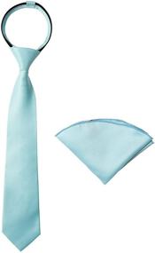 img 4 attached to 👔 Boys' Zipper Necktie Handkerchief Set by Spring Notion - Optimal Accessories for Neckties