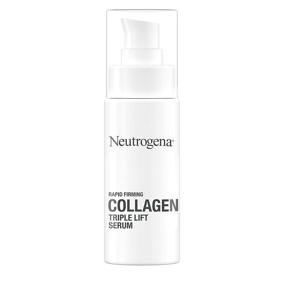 img 4 attached to 💧 Neutrogena Rapid Firming Collagen Triple Lift Face Serum - Hydrating Serum with Collagen & AHP Amino Acid for Firm & Smooth Skin - Lightweight, Mineral Oil- & Dye-Free - 1 fl. oz