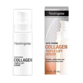 img 3 attached to 💧 Neutrogena Rapid Firming Collagen Triple Lift Face Serum - Hydrating Serum with Collagen & AHP Amino Acid for Firm & Smooth Skin - Lightweight, Mineral Oil- & Dye-Free - 1 fl. oz